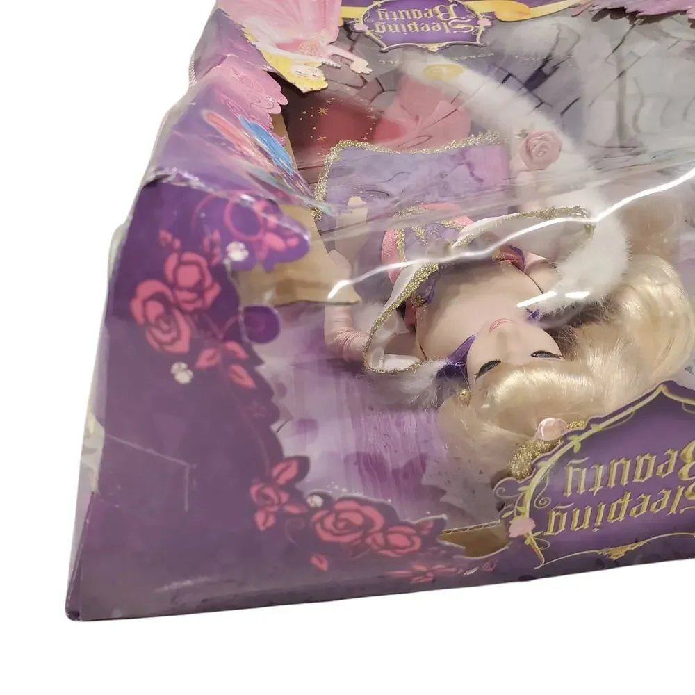 Disney Princess Sleeping Beauty Aurora Porcelain Doll Brass Key Keepsakes